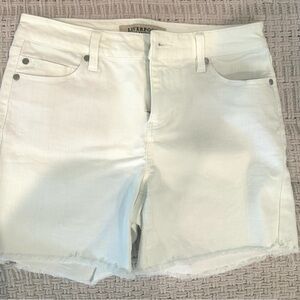 Liverpool Sz 27 Women's Cream Jean Shorts